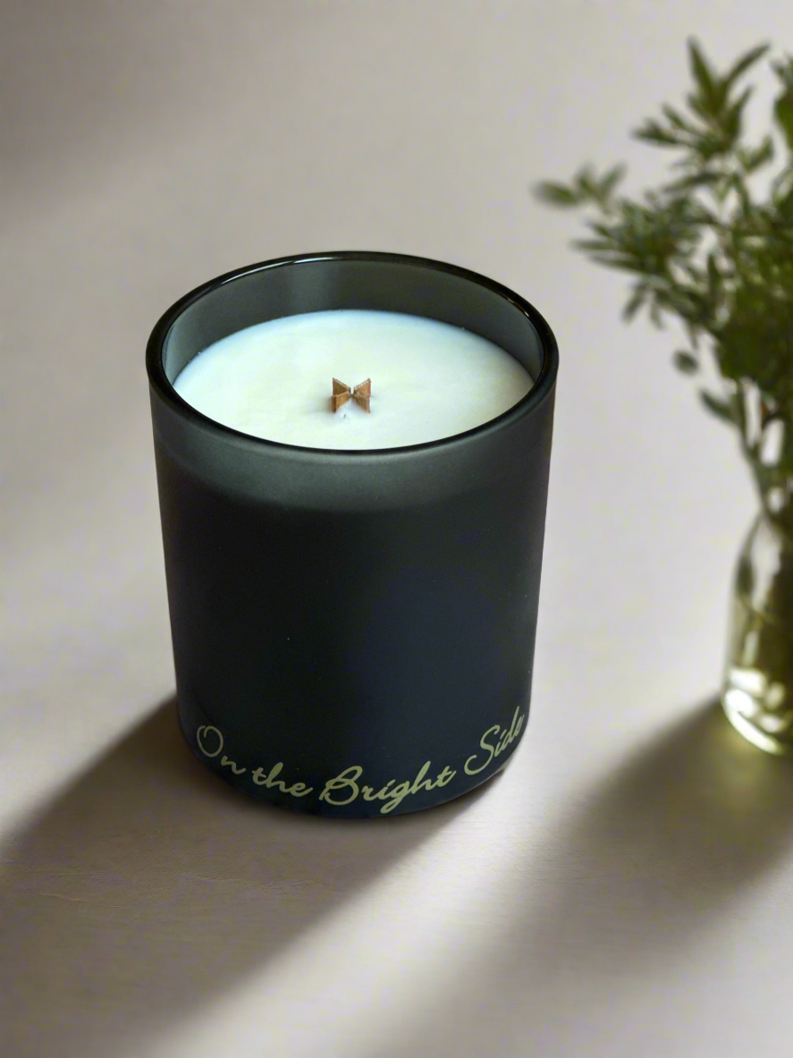 Mahogany Teakwood Jar Candle